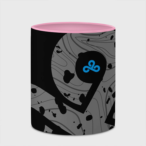 Кружка цветная Форма Cloud 9 black / 3D-Белый + розовый – фото 2