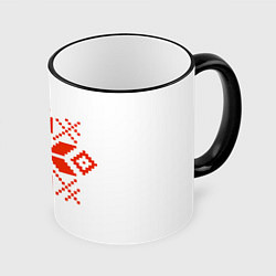 Кружка цветная Удмуртский узор