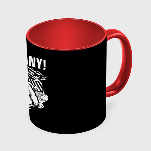 Кружка цветная Тараканы fuck off / 3D-Белый + красный – фото 1