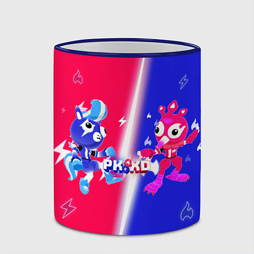 Кружка цветная Нулевая Гравитация PK XD / 3D-Синий кант – фото 2