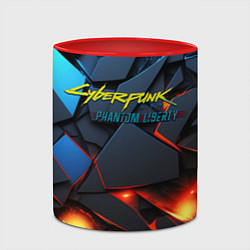 Кружка 3D Cyberpunk 2077 phantom logo, цвет: 3D-белый + красный — фото 2