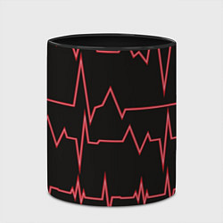 Кружка 3D Мой пульс, цвет: 3D-белый + черный — фото 2