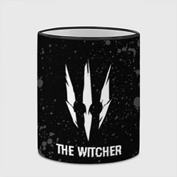Кружка 3D The Witcher glitch на темном фоне, цвет: 3D-черный кант — фото 2