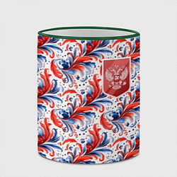 Кружка 3D Красный герб России, цвет: 3D-зеленый кант — фото 2