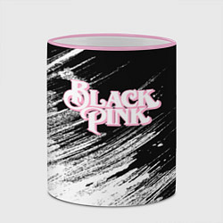 Кружка 3D Blackpink - черно-белый, цвет: 3D-розовый кант — фото 2