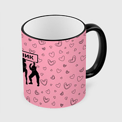 Кружка цветная Blackpink силуэт