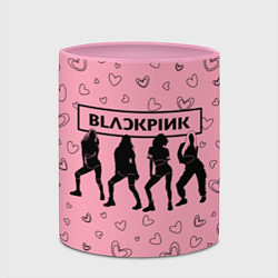 Кружка 3D Blackpink силуэт, цвет: 3D-белый + розовый — фото 2