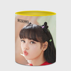 Кружка 3D Blackpink Lisa, цвет: 3D-белый + желтый — фото 2