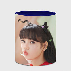 Кружка 3D Blackpink Lisa, цвет: 3D-белый + синий — фото 2