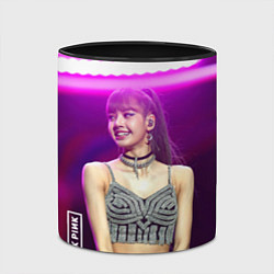 Кружка 3D Blackpink Lisa awarded, цвет: 3D-белый + черный — фото 2