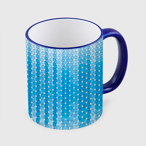 Кружка цветная Blue vibe / 3D-Синий кант – фото 1