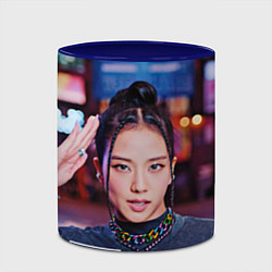 Кружка 3D Jisoo blackpink, цвет: 3D-белый + синий — фото 2