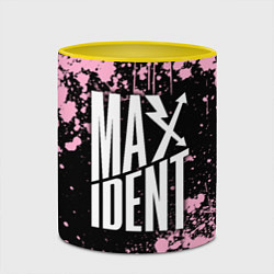 Кружка 3D Stray kids - pink maxident, цвет: 3D-белый + желтый — фото 2