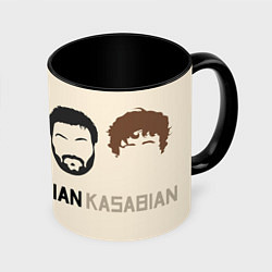 Кружка 3D Kasabian арт, цвет: 3D-белый + черный