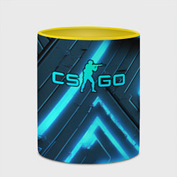 Кружка 3D Counter strike neon style, цвет: 3D-белый + желтый — фото 2