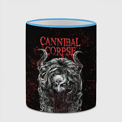 Кружка 3D Cannibal Corpse art, цвет: 3D-небесно-голубой кант — фото 2