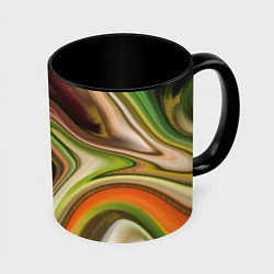 Кружка 3D Waves colors, цвет: 3D-белый + черный