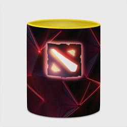Кружка 3D Dota 2 Lightning, цвет: 3D-белый + желтый — фото 2
