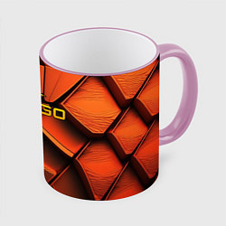 Кружка 3D CSGO orange logo, цвет: 3D-розовый кант