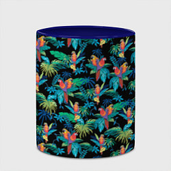 Кружка 3D Попугаи Макса Пэйна, цвет: 3D-белый + синий — фото 2