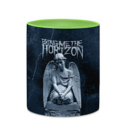 Кружка 3D Bring Me The Horizon Angel, цвет: 3D-белый + светло-зеленый — фото 2