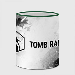 Кружка 3D Tomb Raider glitch на светлом фоне: надпись и симв, цвет: 3D-зеленый кант — фото 2