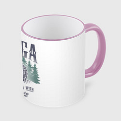 Кружка цветная Тайга - из России с любовью