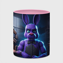 Кружка 3D Five Nights at Freddys Bonnie, цвет: 3D-белый + розовый — фото 2