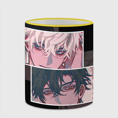 Кружка цветная Link Click / 3D-Желтый кант – фото 2