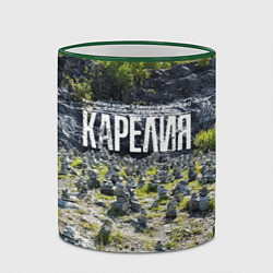 Кружка 3D Карелия, цвет: 3D-зеленый кант — фото 2