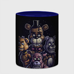 Кружка 3D Five Nights at Freddys, цвет: 3D-белый + синий — фото 2