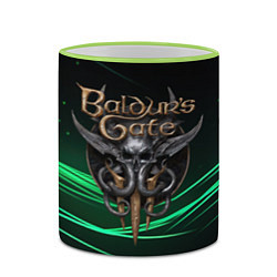 Кружка 3D Baldurs Gate 3 dark green, цвет: 3D-светло-зеленый кант — фото 2