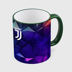 Кружка 3D Juventus logo blue, цвет: 3D-зеленый кант