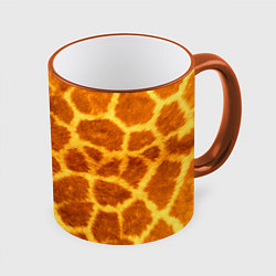 Кружка цветная Шкура жирафа - текстура