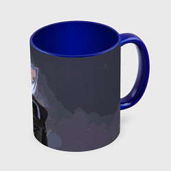 Кружка 3D Мей Мей - Магическая битва, цвет: 3D-белый + синий
