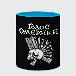 Кружка 3D Голос Омерики, цвет: 3D-белый + небесно-голубой — фото 2