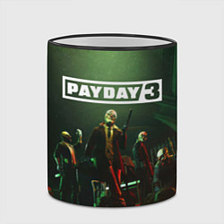 Кружка 3D Грабители Payday 3, цвет: 3D-черный кант — фото 2