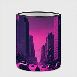 Кружка 3D Мёртвый розовый город, цвет: 3D-черный кант — фото 2
