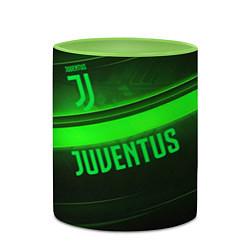 Кружка 3D Juventus green line, цвет: 3D-белый + светло-зеленый — фото 2