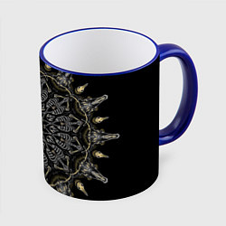 Кружка цветная Большая костяная мандала