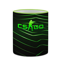 Кружка 3D CS GO dark green, цвет: 3D-светло-зеленый кант — фото 2