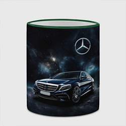 Кружка 3D Mercedes Benz galaxy, цвет: 3D-зеленый кант — фото 2