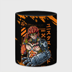 Кружка 3D Киборг Юстасс Кид - One Piece, цвет: 3D-белый + черный — фото 2