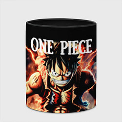 Кружка 3D Злой Луффи из One Piece, цвет: 3D-белый + черный — фото 2
