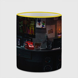 Кружка 3D FNAF комната, цвет: 3D-желтый кант — фото 2