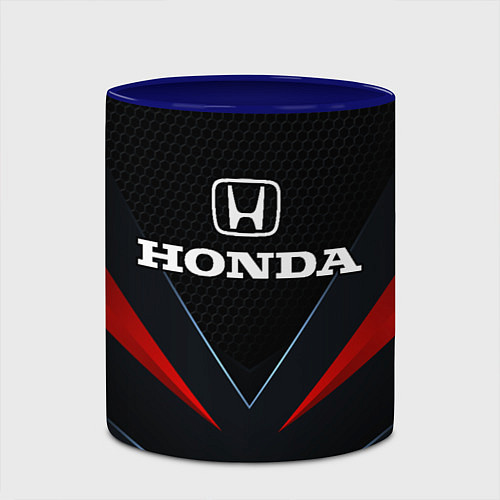 Кружка цветная Honda - технологии / 3D-Белый + синий – фото 2
