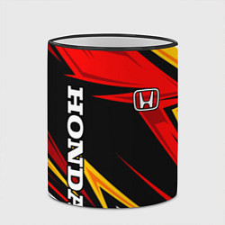 Кружка 3D Honda - красный и оранжевый, цвет: 3D-черный кант — фото 2