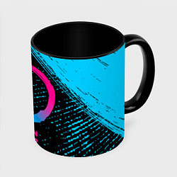 Кружка 3D Demon Slayer - neon gradient, цвет: 3D-белый + черный
