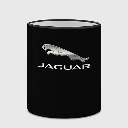 Кружка цветная Jaguar sport brend / 3D-Черный кант – фото 2