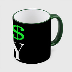 Кружка 3D I steal NY - Payday 3, цвет: 3D-зеленый кант